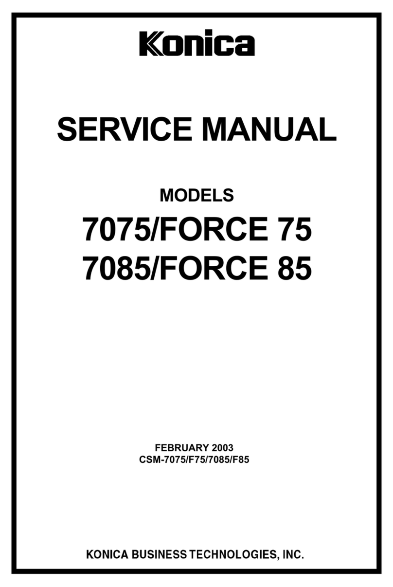Konica Minolta 7085/FORCE 85 Service manual