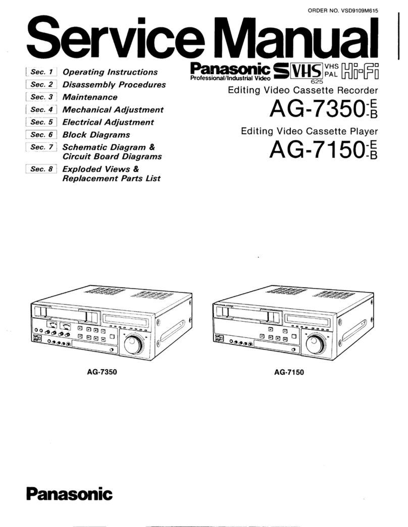 Panasonic AG-7350 User manual Panasonic AG-7350 User manual