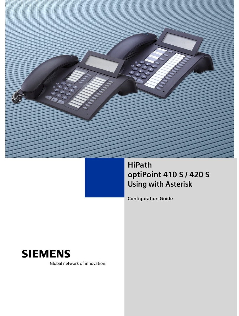 Siemens optiPoint 410 S User manual Siemens optiPoint 410 S User manual