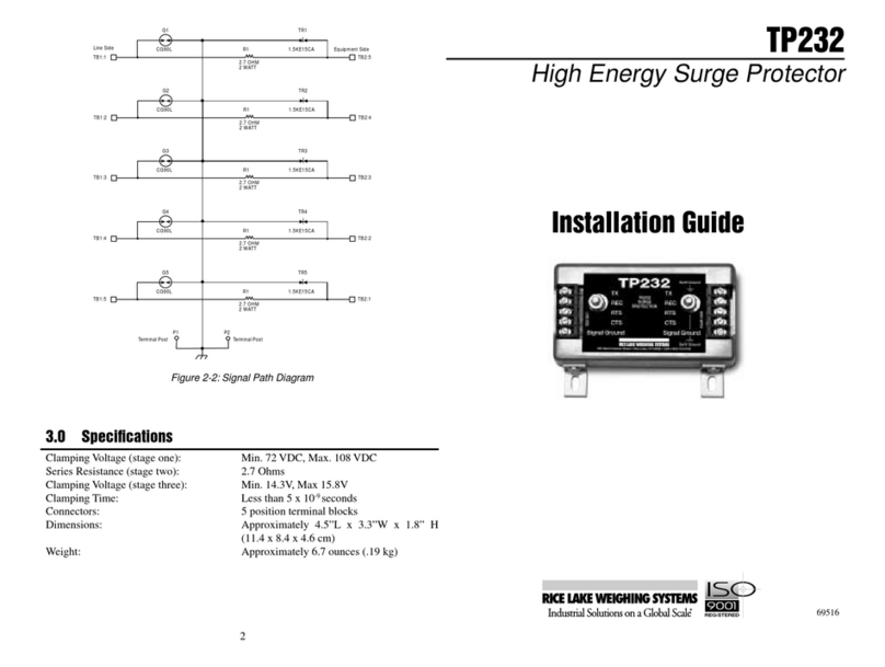 Rice Lake TP232 installation guide