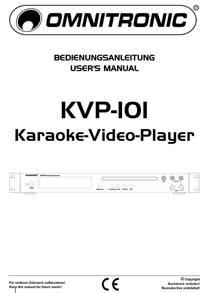 Omnitronic KVP-101 user manual