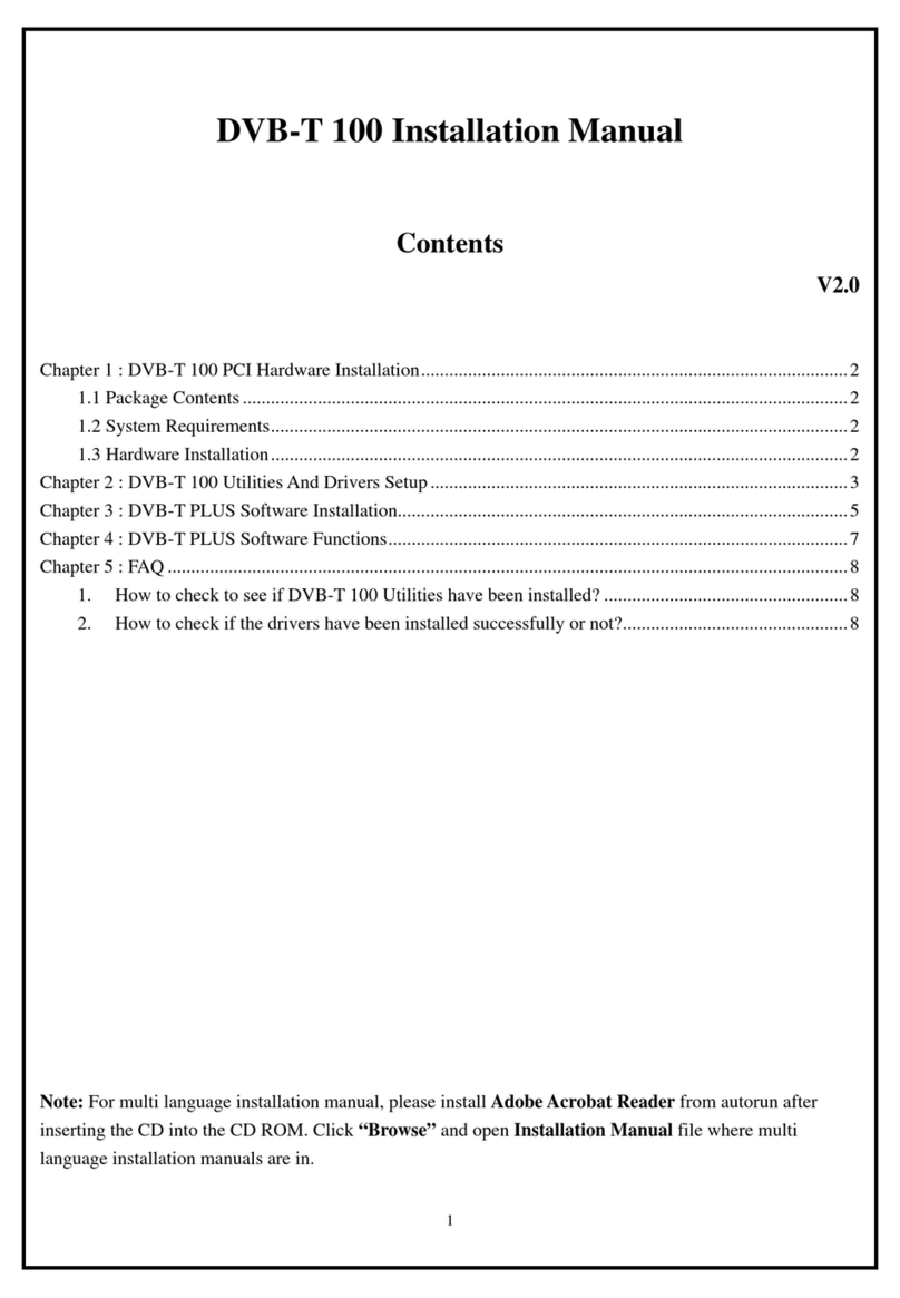 KWorld DVB-T 100 User manual