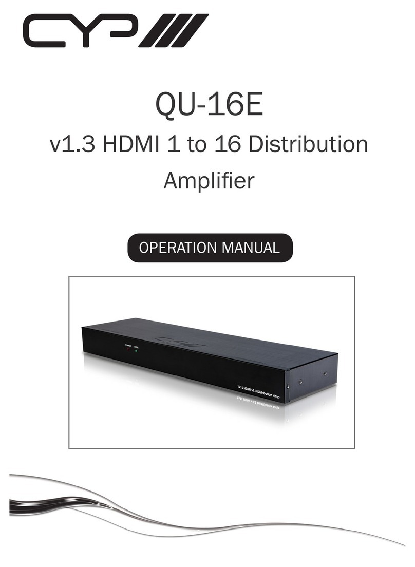 CYP QU-16E Operation manual