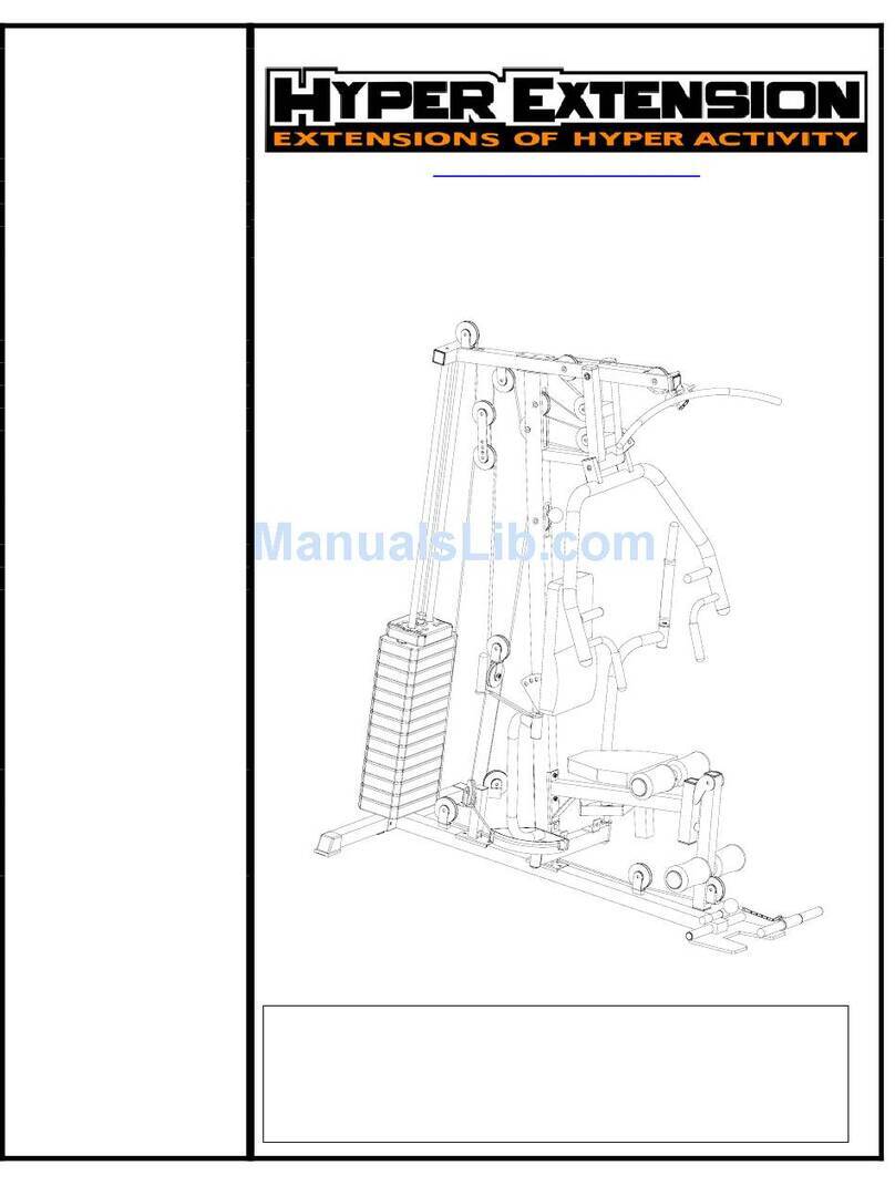 Hyper Extension HOME GYM 50036 owner's manual