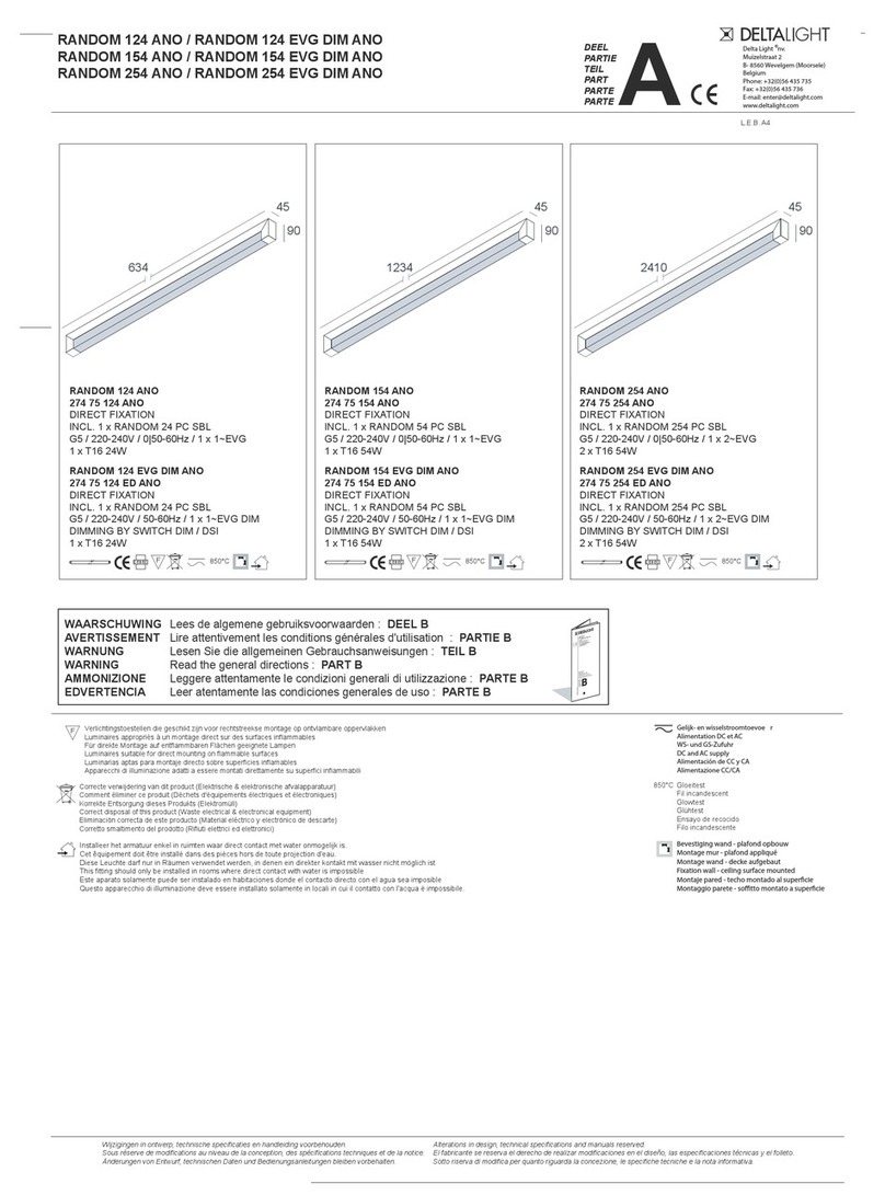 Delta Light RANDOM 124 ANO user manual