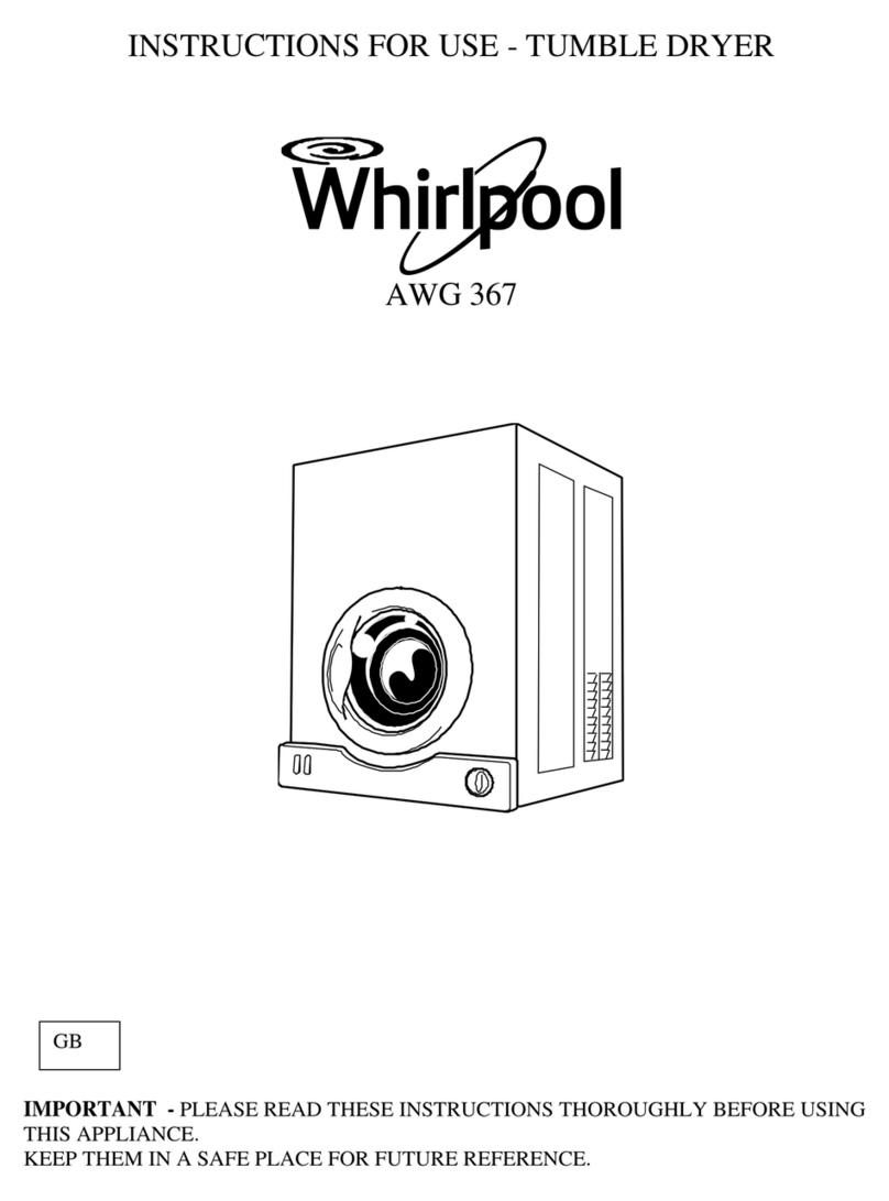 Whirlpool AWG 367 User manual