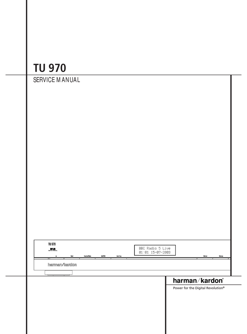Harman Kardon TU 970 User manual