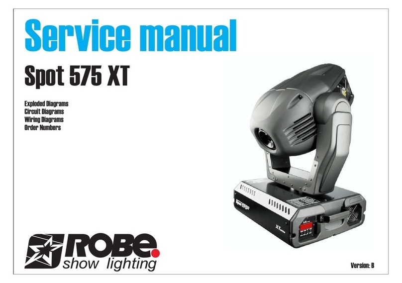 Robe Spot 575 XT Service manual