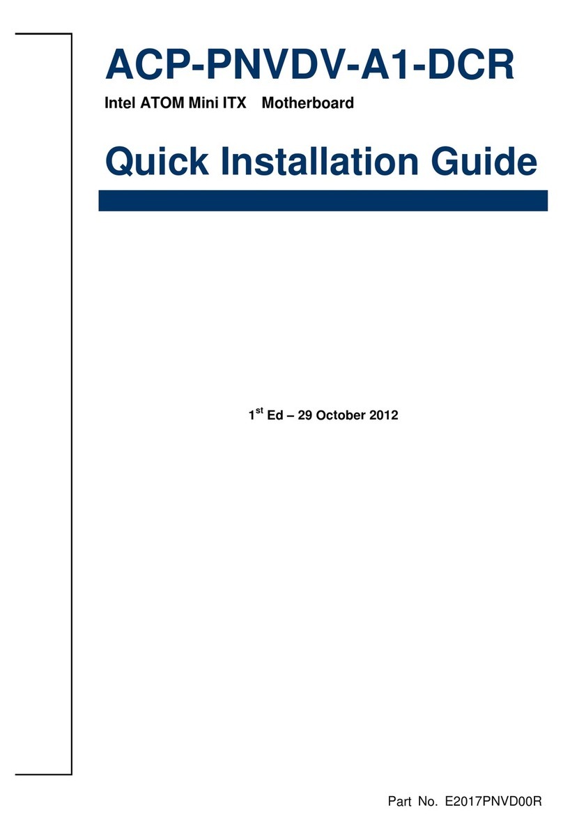 Avalue Technology ACP-PNVDV-A1-DCR User manual