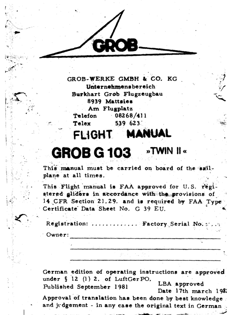 Grob G 103 TWIN II Technical specifications