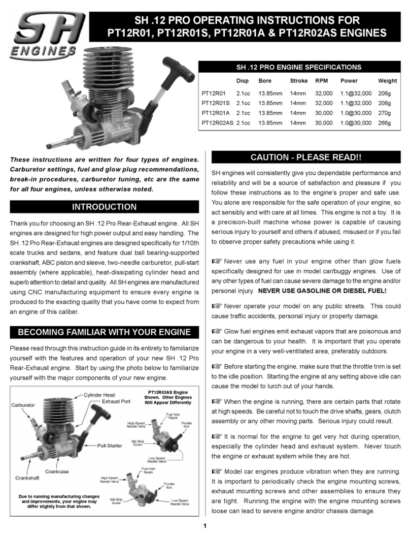 SH Engines PT12R01 User manual