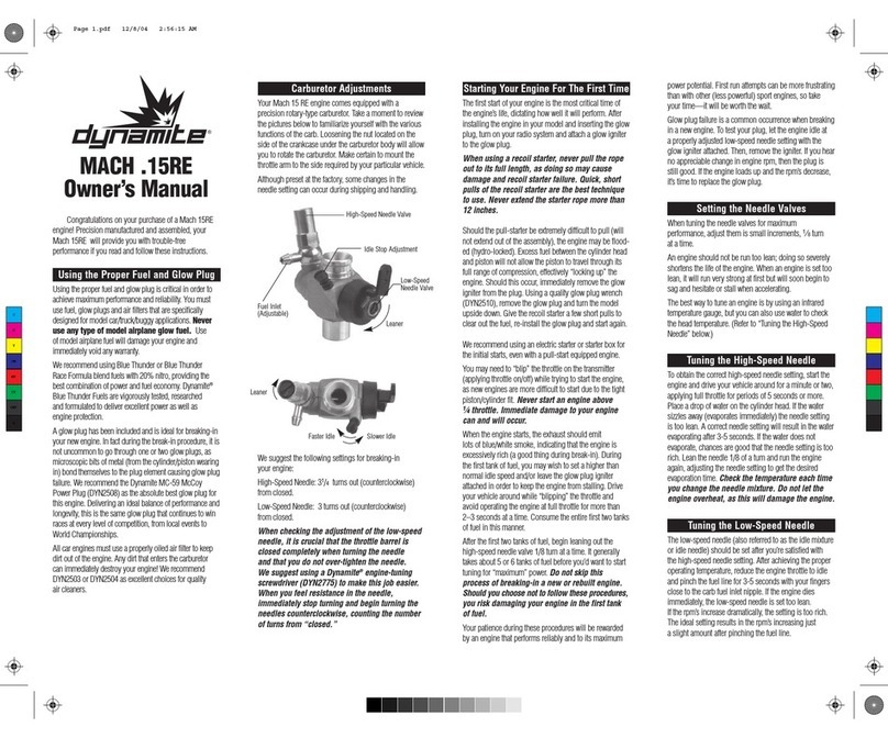 Dynamite Mach 15R owner's manual