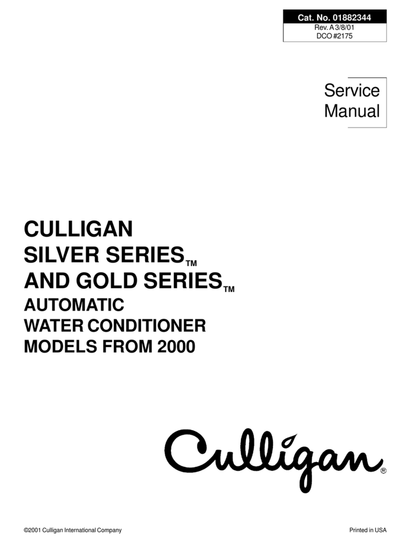 Culligan SILVER SERIES Service manual