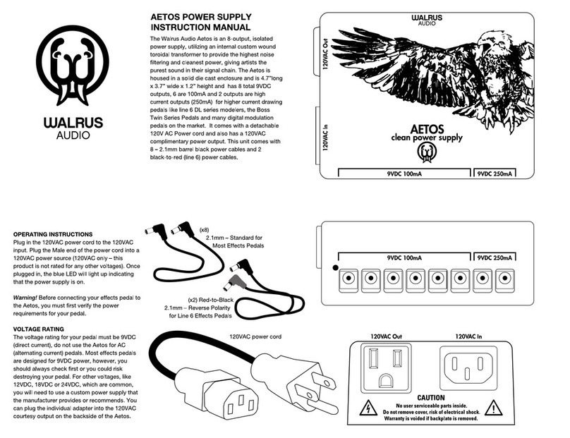 Walrus Audio Aetos instruction manual