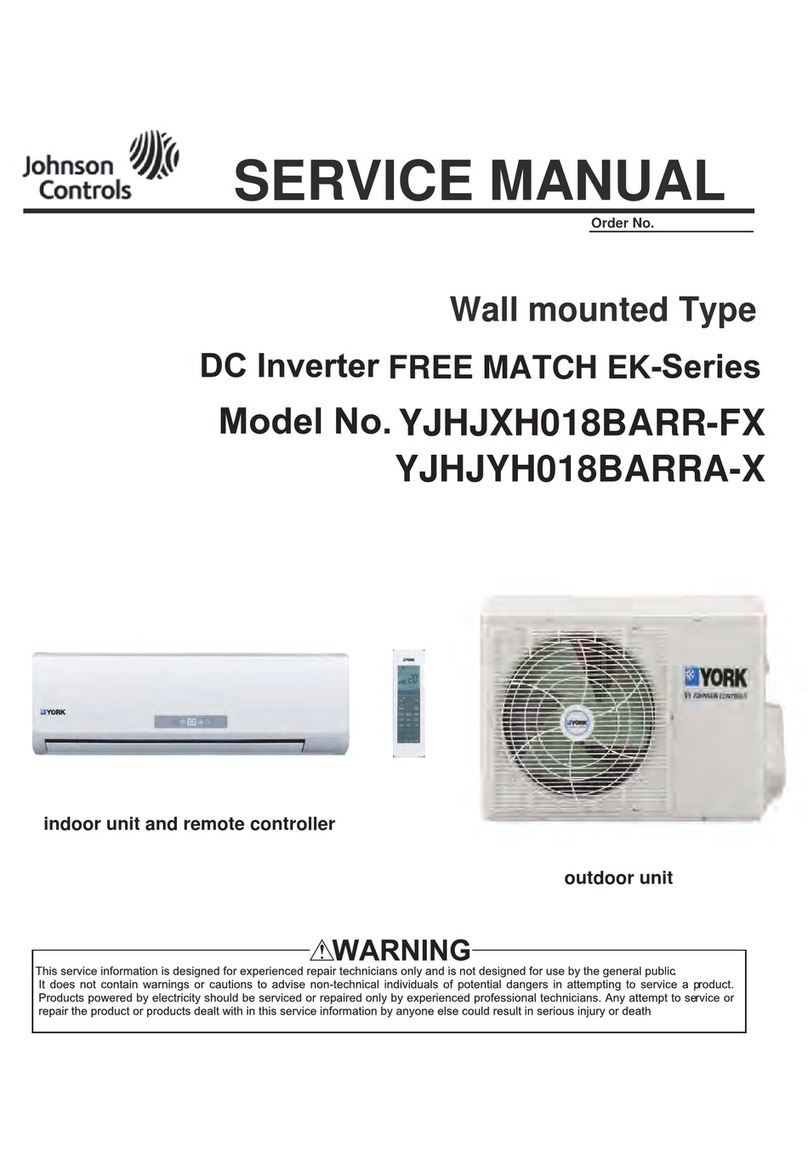 Johnson Controls YJHJXH018BARR-FX User manual