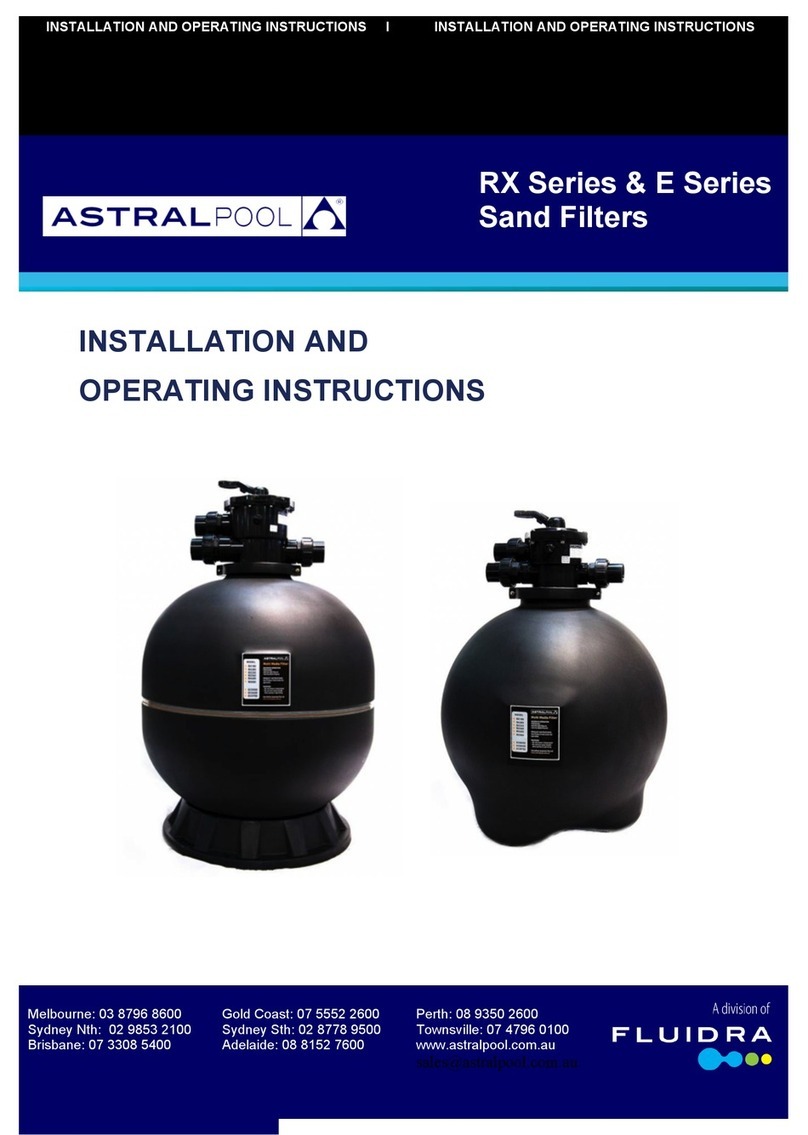 Astral Pool RX 280 Installation and operating instructions