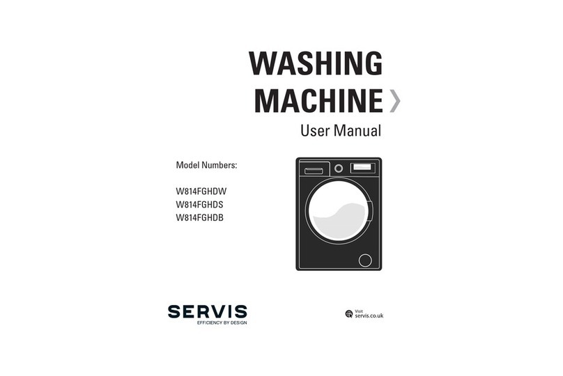 SERVIS W814FGHDW user manual