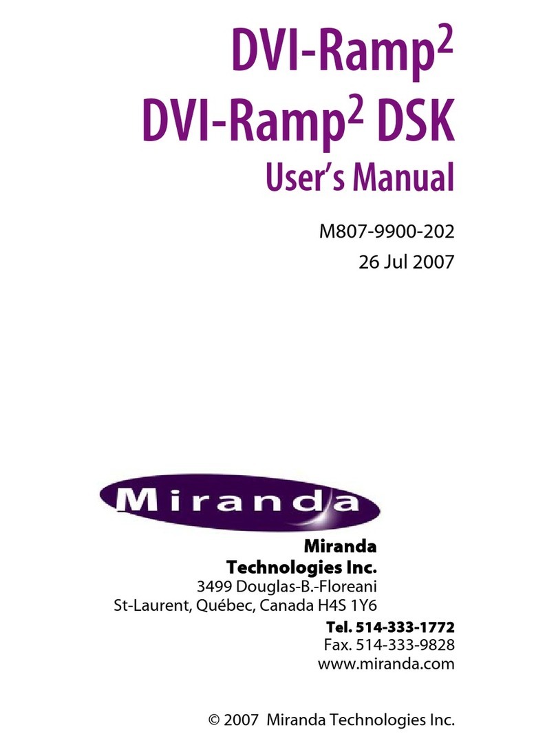 Miranda DVI-Ramp2 user manual
