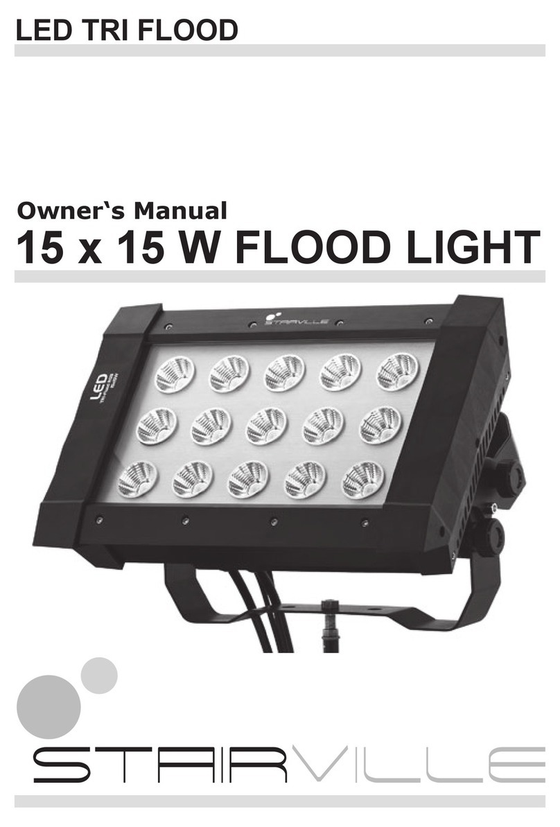 STARVILLE LED TRI FLOOD owner's manual