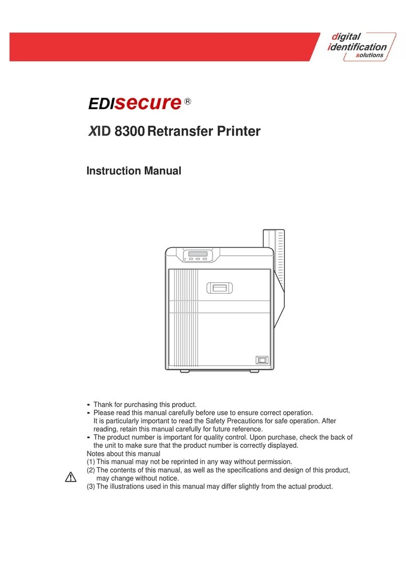 Digital Identification Solutions EDIsecure X ID 8300 User manual Digital Identification Solutions EDIsecure X ID 8300 User manual