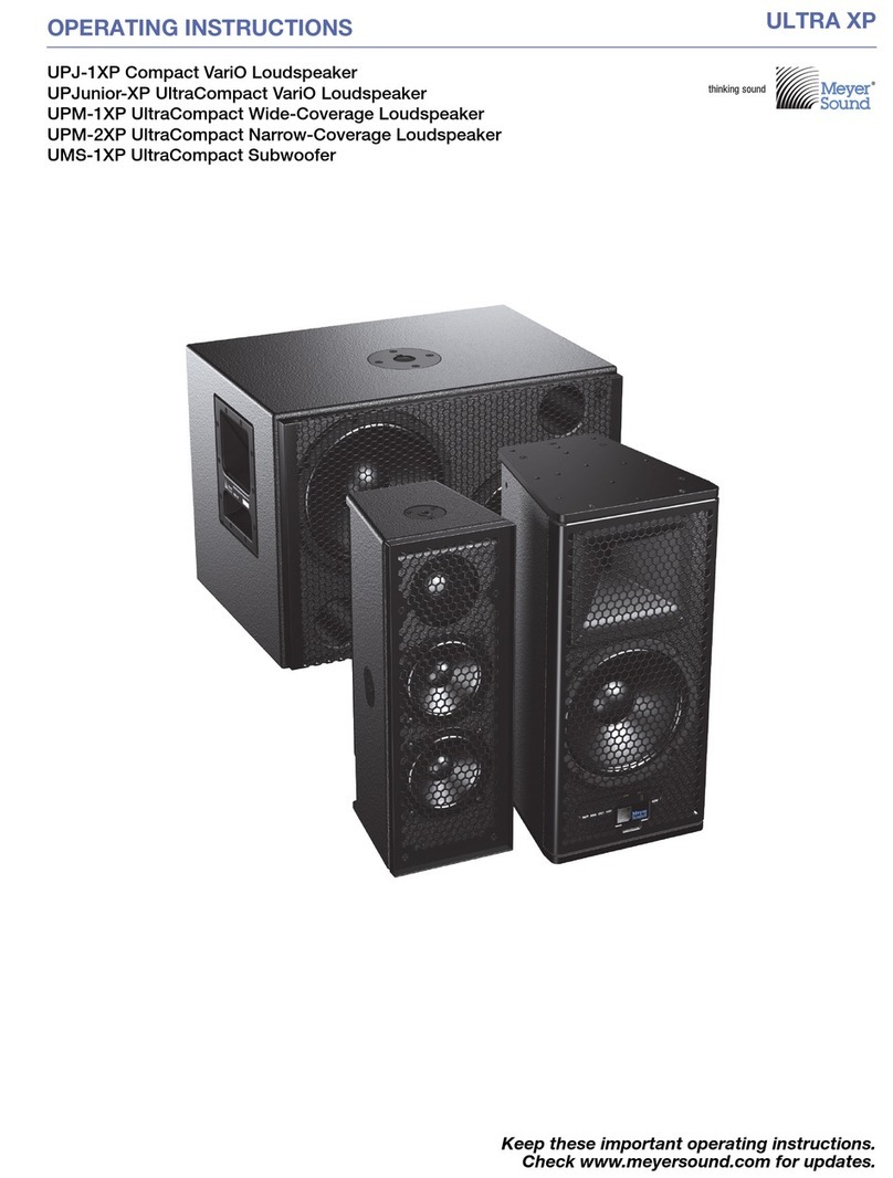 Meyer Sound ULTRA XP User manual