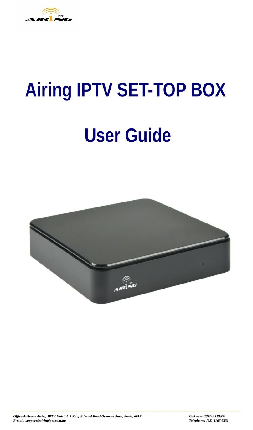 Airing IPTV SET-TOP BOX user guide