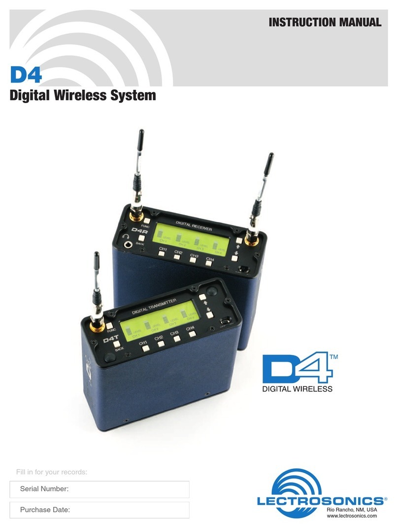 Lectrosonics D4 instruction manual