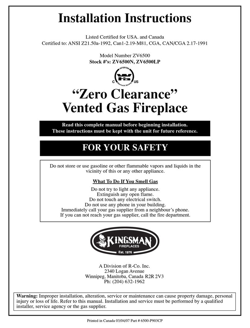 Kingsman ZV6500 installation instructions