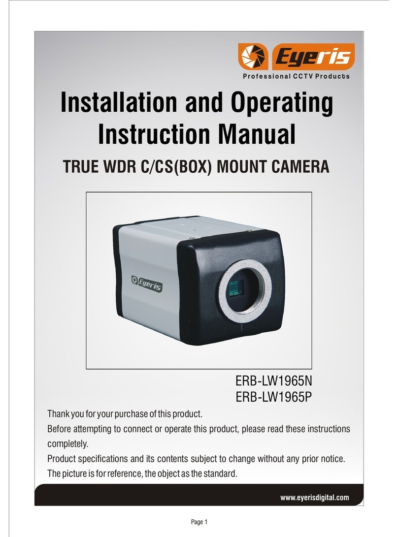 Eyeris ERB-LW1965N Installation and operating instruction manual