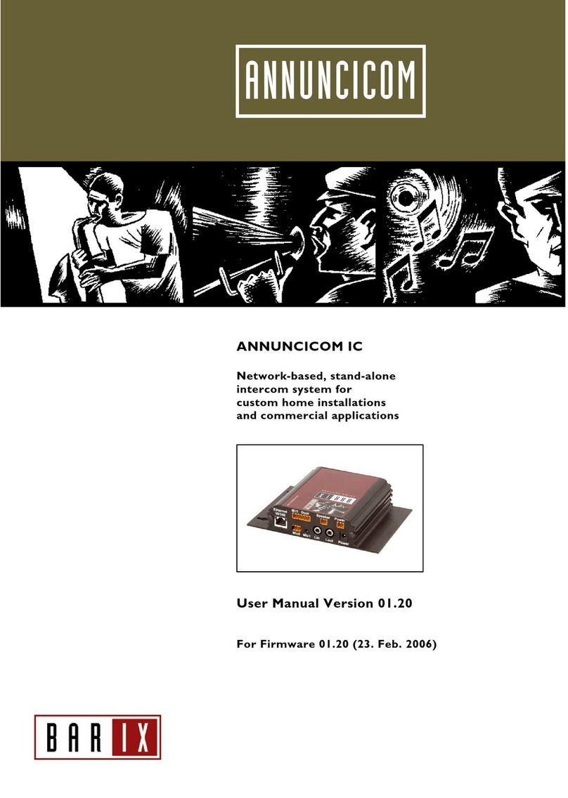BARIX Annuncicom IC user manual