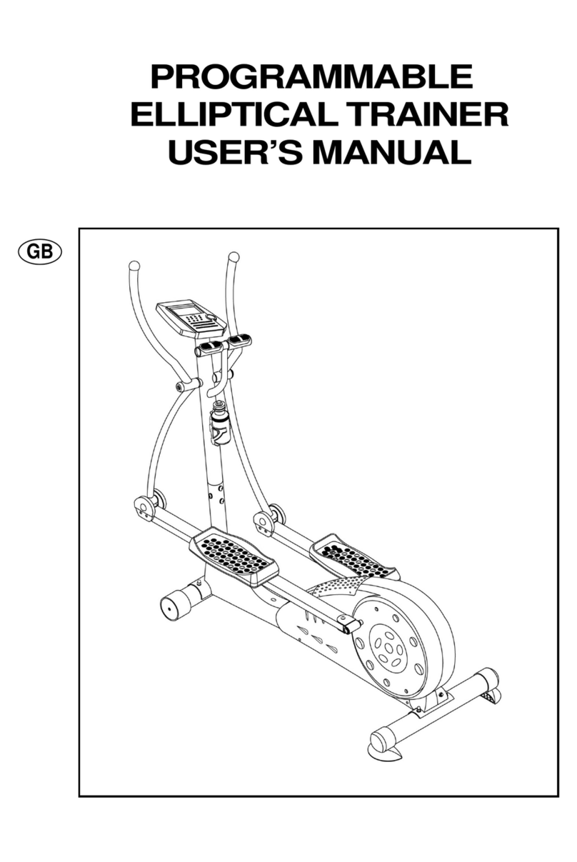 Hsumao PROGRAMMABLE ELLIPTICAL TRAINER user manual