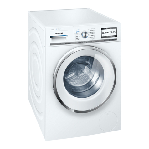 Siemens WM16Y890EU Specification sheet Siemens WM16Y890EU Specification sheet