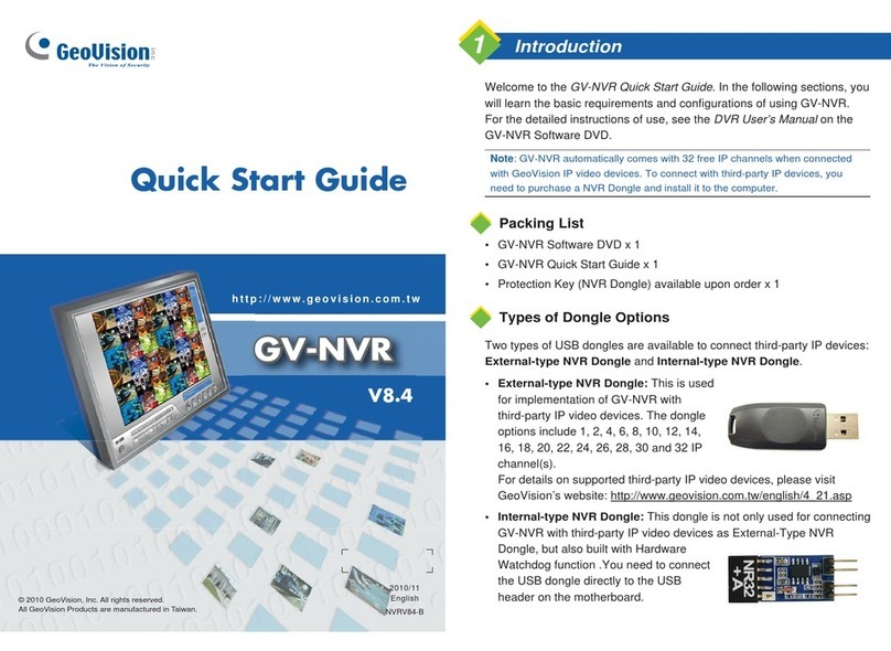 GeoVision GV-NVR User manual