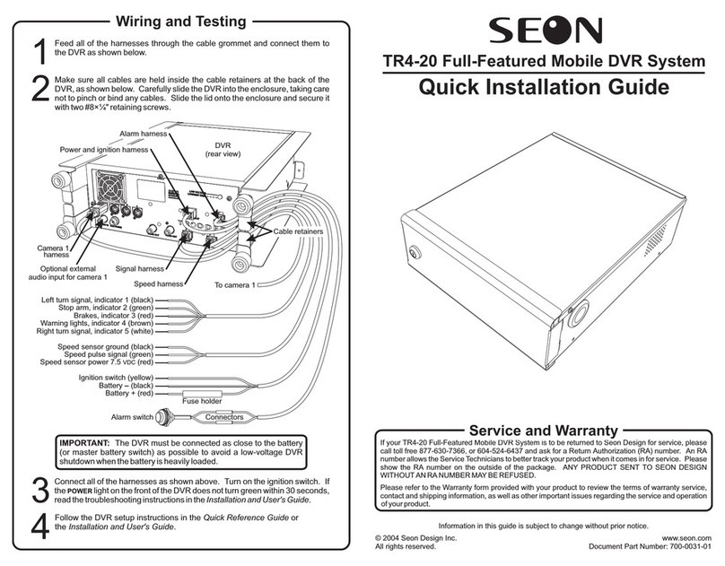 SEON TR4-20 User manual