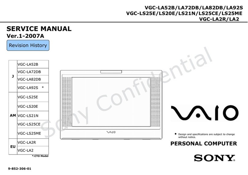 Sony VAIO VGC-LA52B User manual