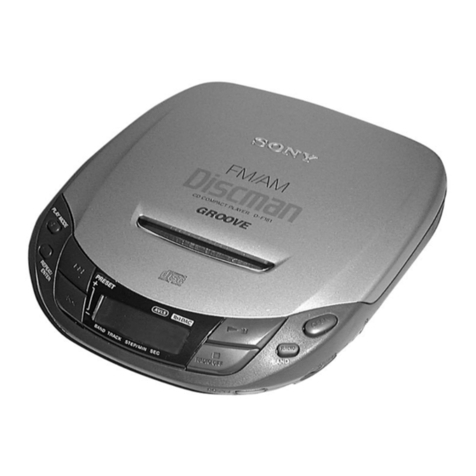 Sony D-F181 - Fm/am Portable Cd Player User manual