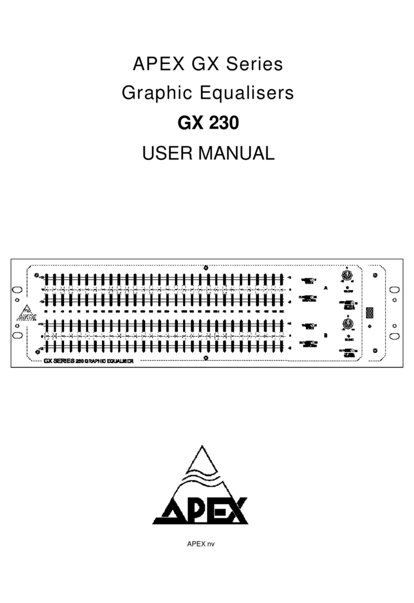 Apex N.V. GX 230 user manual