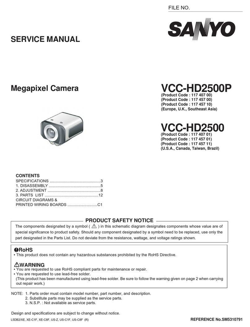 Sanyo VCC-HD2500P User manual