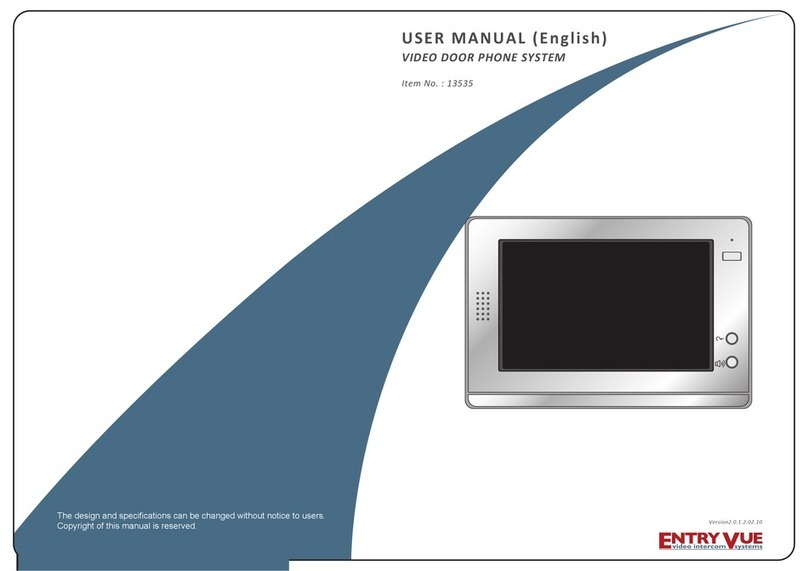 Entryvue 13535 User manual