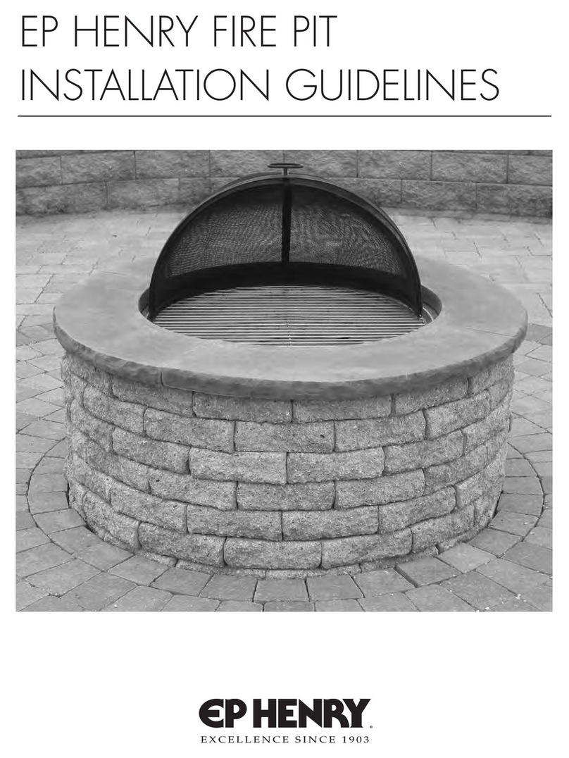 EP HENRY FIRE PIT Installation guidelines