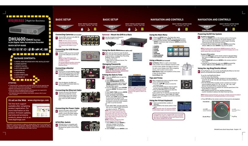 Digimerge Omni DHU600 User manual