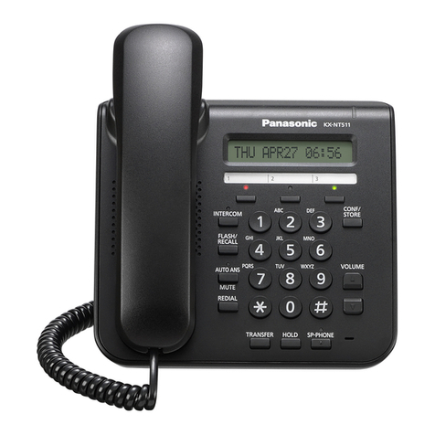 Panasonic KX-NT551 Quick reference guide