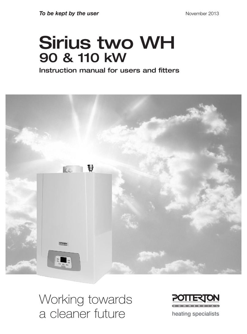 Potterton Sirius two WH User manual