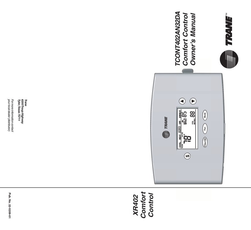 Trane TCONT402AN32DA User manual