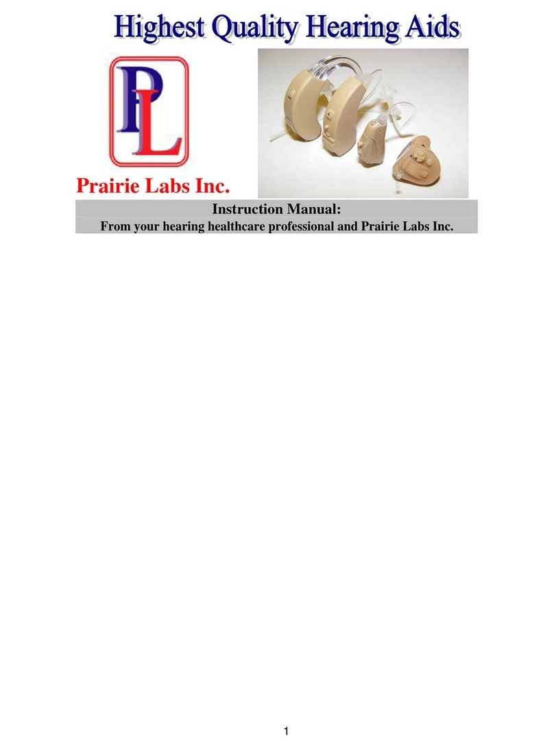 Prairie Labs heghest quality hearing aid instruction manual Prairie Labs heghest quality hearing aid instruction manual