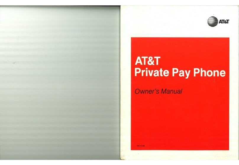 AT&T Private Pay Phone User manual AT&T Private Pay Phone User manual