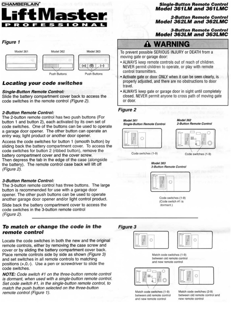 Chamberlain 361LM User manual