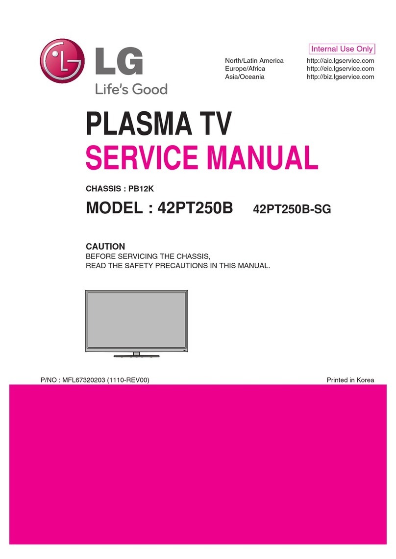 LG 42PT250B User manual
