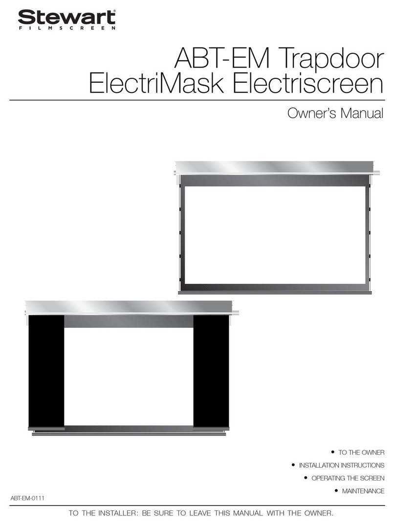 Stewart Audio ABT-EM Trapdoor ElectriMask Electriscreen owner's manual