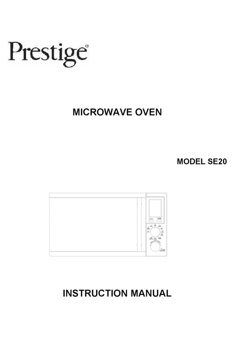 Prestige SE20 instruction manual